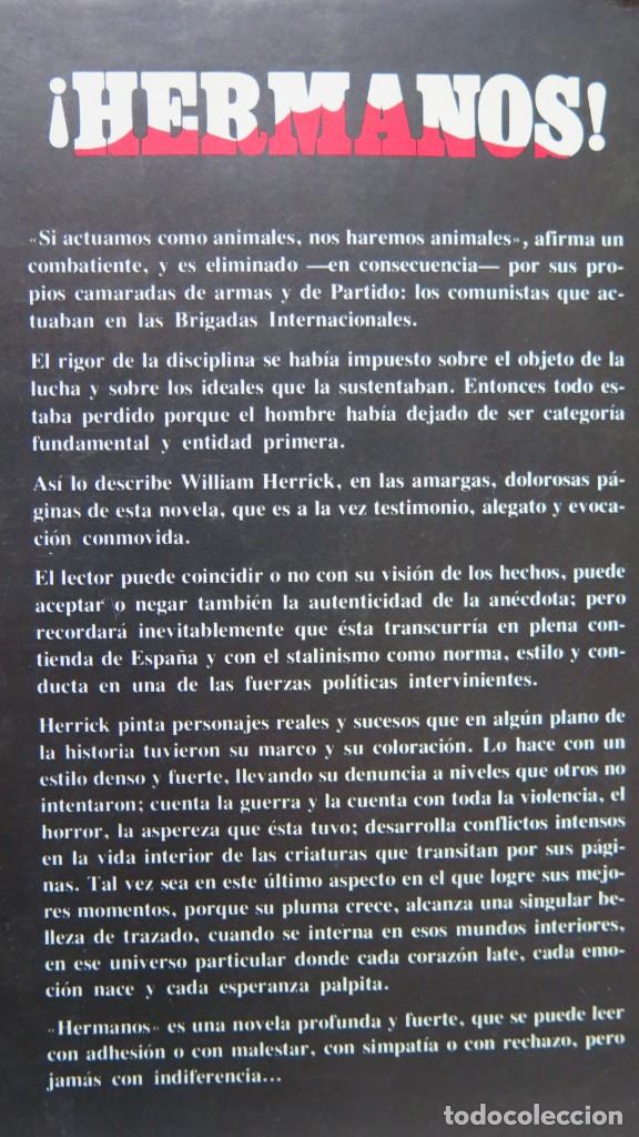 Libros de segunda mano: HERMANOS. WILLIAM HERRICK - Foto 2