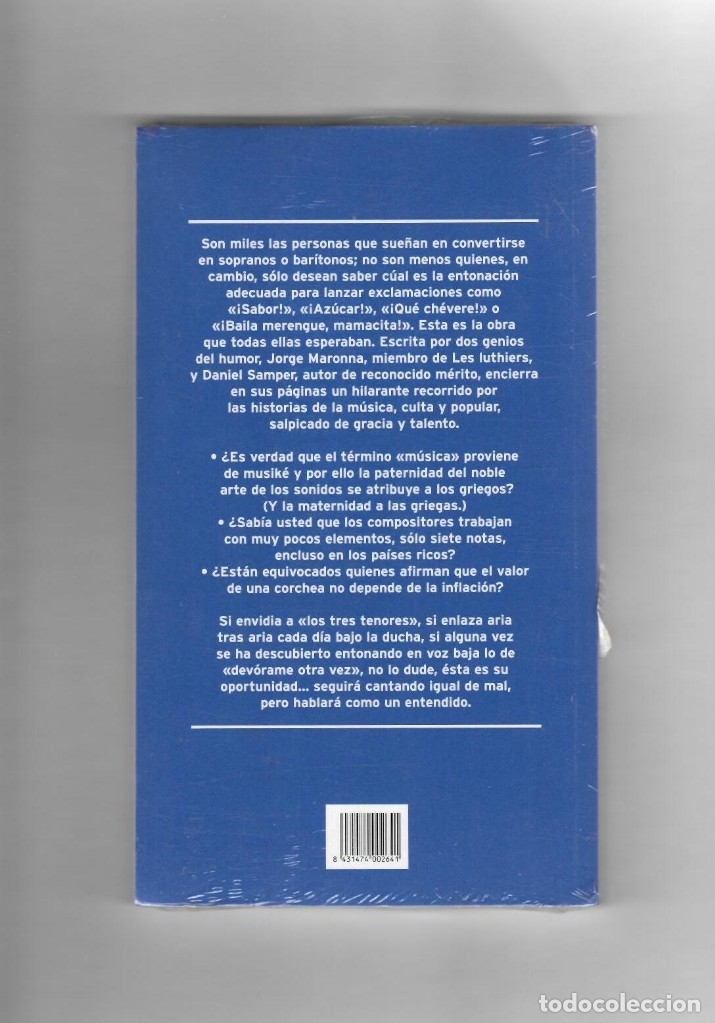 Libros de segunda mano: Cantando bajo la ducha - Jorge Maronna y Daniel Samper - SEGUNDA MANO - Foto 2