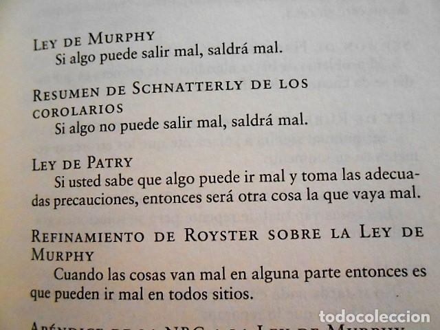 Libros de segunda mano: LA LEY DE MURPHY DEL 2000. CIRCULO DE LECTORES 1999. TAPA DURA - Foto 2
