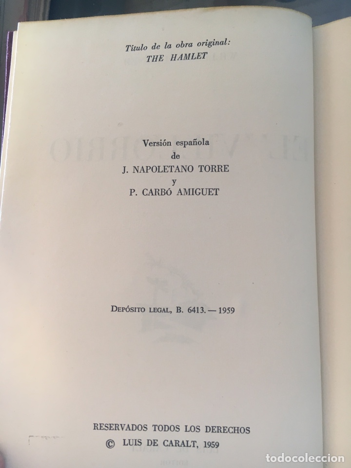 Libros de segunda mano: LIBRO EL VILLORRIO, WILLIAM FAULKNER - Foto 3
