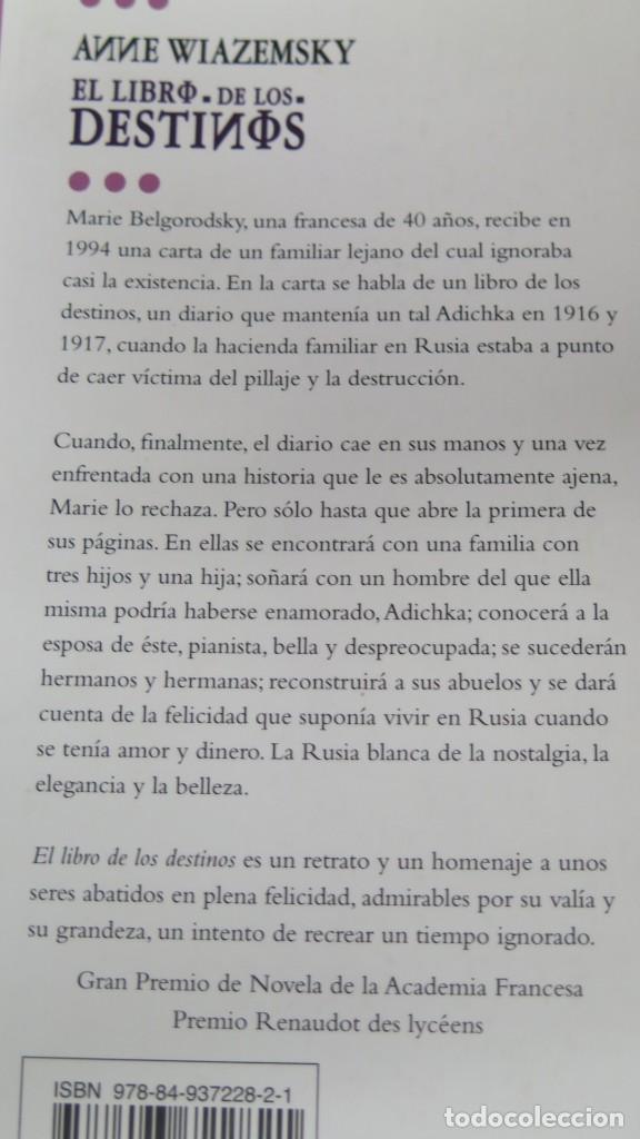 Libros de segunda mano: EL LIBRO DE LOS DESTINOS. Anne Wiazemsky - Foto 2