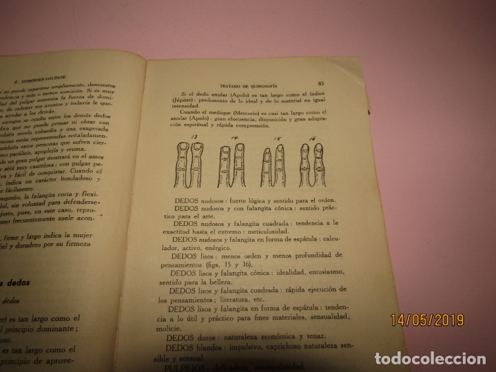 Libros de segunda mano: Antiguo TRATADO DE QUIROSOF&Iacute;A de la Editorial ORBIS con 38 Ilustraciones - Foto 5