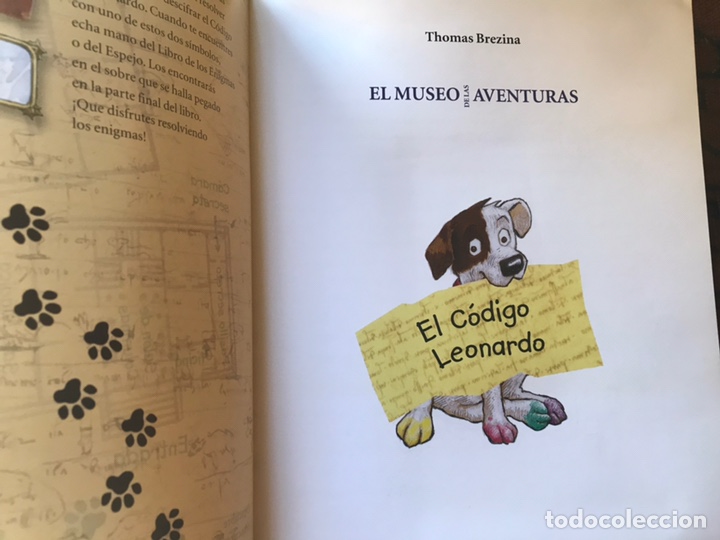 Libros de segunda mano: El c&oacute;digo Leonardo. Thomas Brezina. Raro - Foto 5
