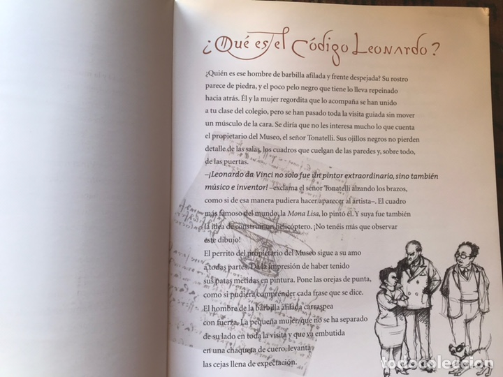 Libros de segunda mano: El c&oacute;digo Leonardo. Thomas Brezina. Raro - Foto 6