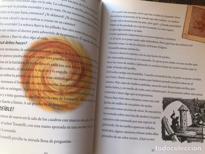 Libros de segunda mano: El c&oacute;digo Leonardo. Thomas Brezina. Raro - Foto 7