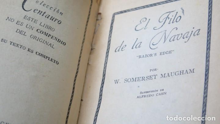 Libros de segunda mano: EL FILO DE LA NAVAJA. MAUGHAM. ED. BUENOS AIRES - Foto 2