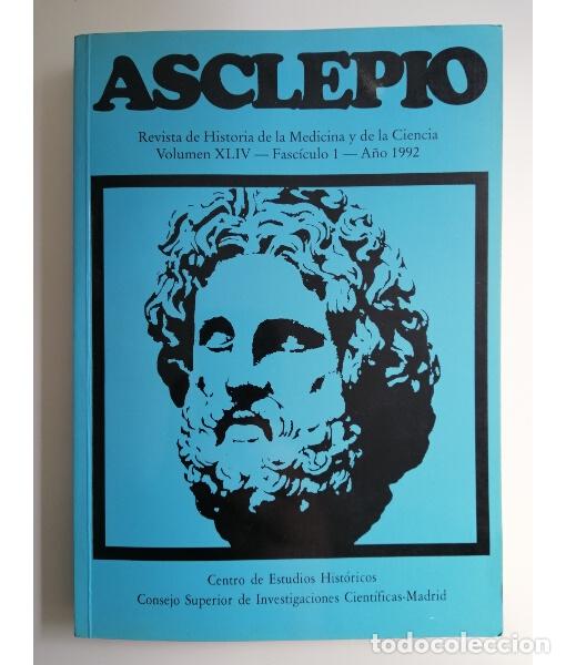 Livros em segunda m&atilde;o: Asclepio. Revista de Historia de la Medicina y de la Ciencia. Vol. XLIV, fasc. 1, 1992. VV.AA.. Cent