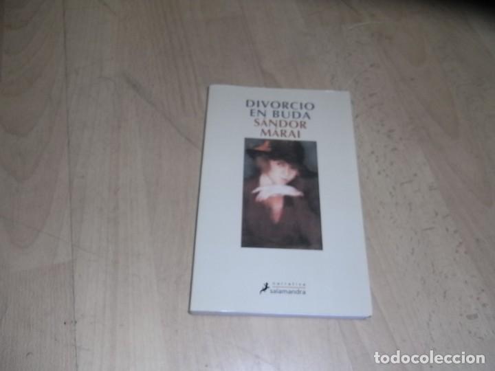 Libros de segunda mano: Sandor Marai, Divorcio en Buda, Salamandra - Foto 1