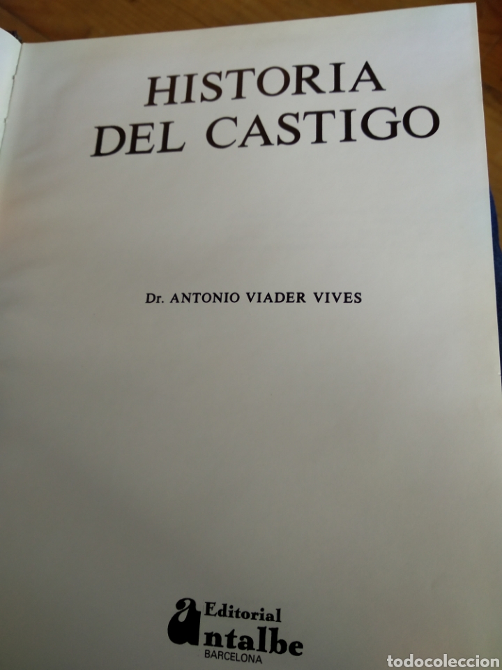 Libros de segunda mano: HISTORIA DEL CASTIGO. A. VIADER VIVES #0885 - Foto 2