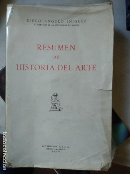 Libros de segunda mano: RESUMEN DE HISTORIA DEL ARTE - DIEGO ANGULO - Foto 1