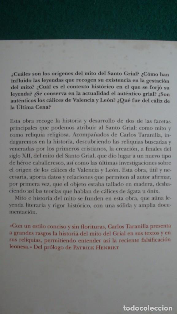 Libros de segunda mano: EL SANTO GRIAL. CARLOS JAVIER TARANILLA - Foto 2