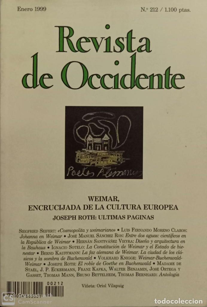 Libros de segunda mano: Revista de Occidente (n. 212) - Foto 1