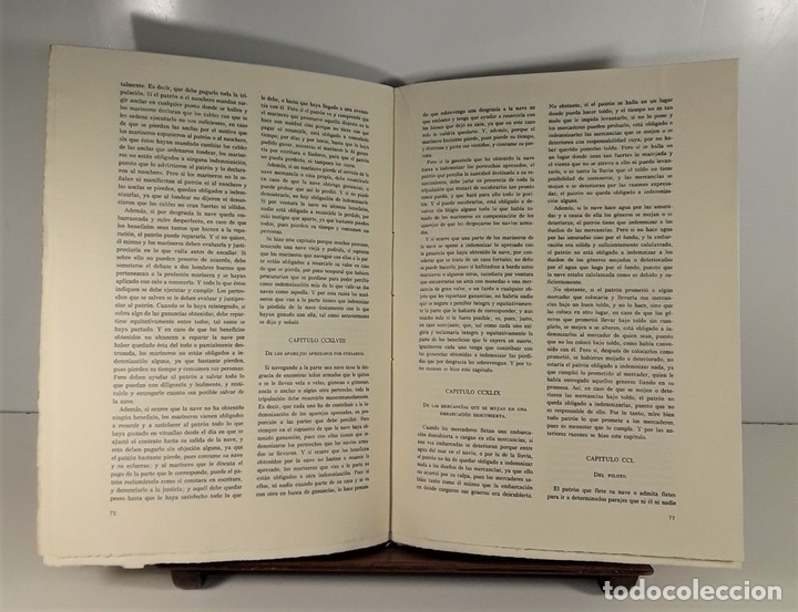 Libros de segunda mano: LIBRO DEL CONSULADO DEL MAR. 2 EJEMPLARES. IMP. D. G. R. CULTURALES. 1955. - Foto 6