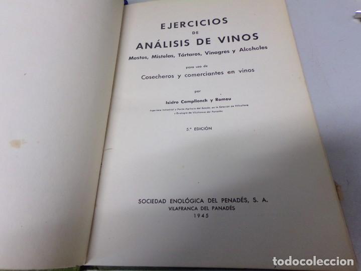 Libros de segunda mano: ESTAMOS LIQUIDANDO. ejercicios de analisis de vinos 1945 - Foto 2