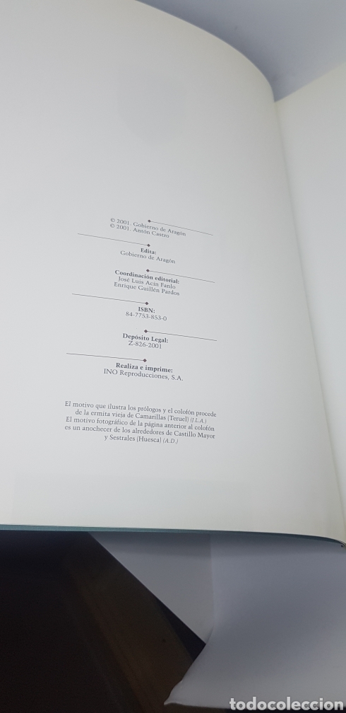 Libros de segunda mano: Libro Arag&oacute;n Ant&oacute;n Castro Gobierno de Arag&oacute;n 2001 - Foto 3