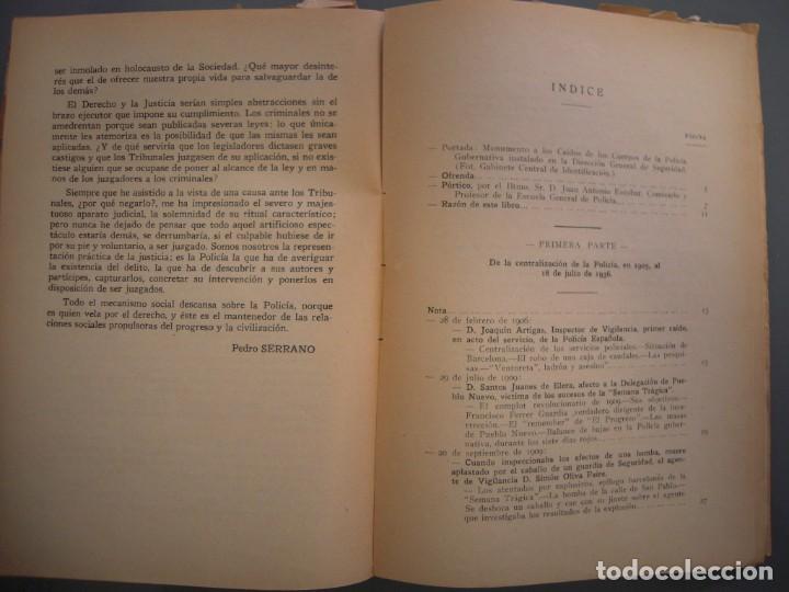 Libros de segunda mano: Libro de Oro de la Polic&iacute;a Gubernativa - Eduardo Com&iacute;n Colomer - Foto 4