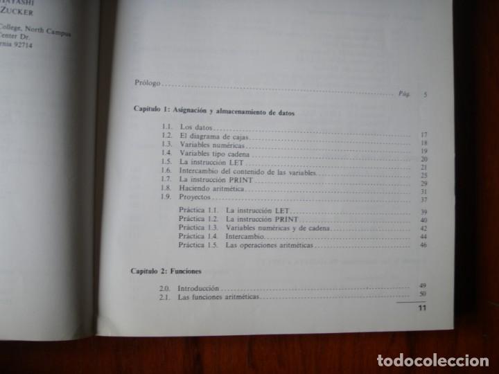 Libros de segunda mano: LIBRO PROGRAMACI&Oacute;N BASIC UN M&Eacute;TODO PRACTICO ANAYA - Foto 3