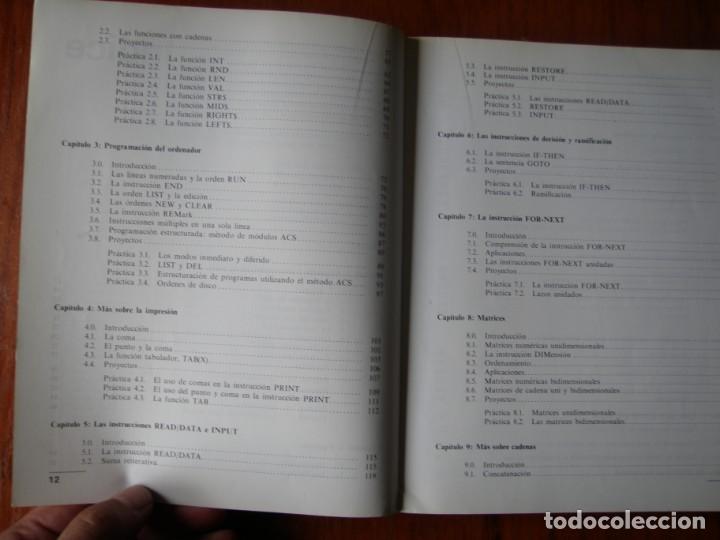 Libros de segunda mano: LIBRO PROGRAMACI&Oacute;N BASIC UN M&Eacute;TODO PRACTICO ANAYA - Foto 4