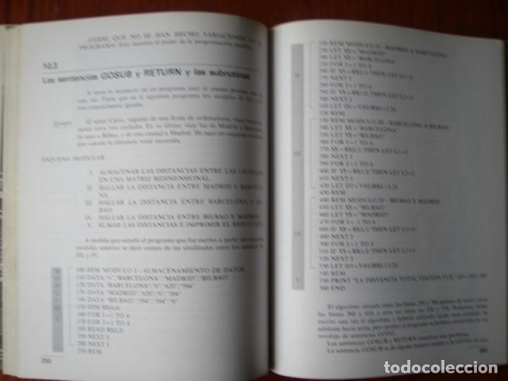 Libros de segunda mano: LIBRO PROGRAMACI&Oacute;N BASIC UN M&Eacute;TODO PRACTICO ANAYA - Foto 10