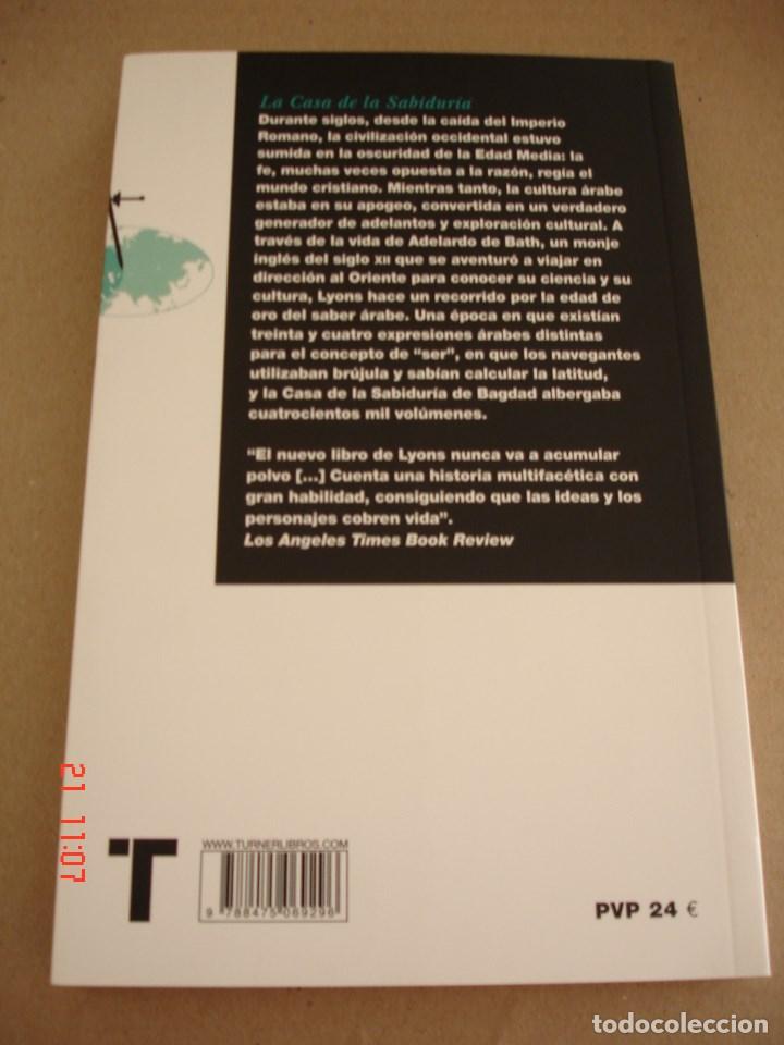 Libros de segunda mano: LA CASA DE LA SABIDUR&Iacute;A - JONATHAN LYONS - EDITORIAL TURNER, 2010 - EXCELENTE ESTADO - Foto 2