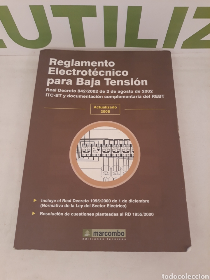 Libros de segunda mano: Reglamento Electrotecnico para baja tension. Marcombo. - Foto 1