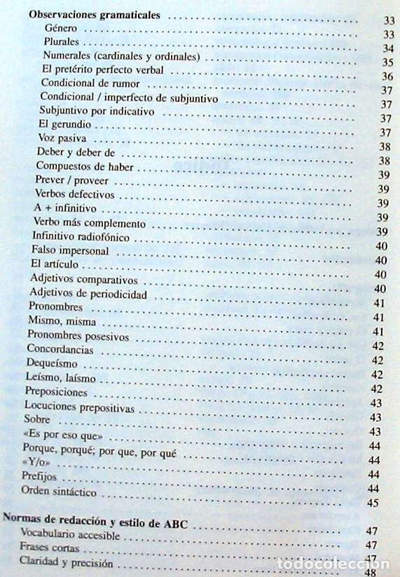 Libros de segunda mano: LIBRO DE ESTILO DE ABC - ED. ARIEL 1983 - VER INDICE Y DESCRIPCI&Oacute;N - Foto 4