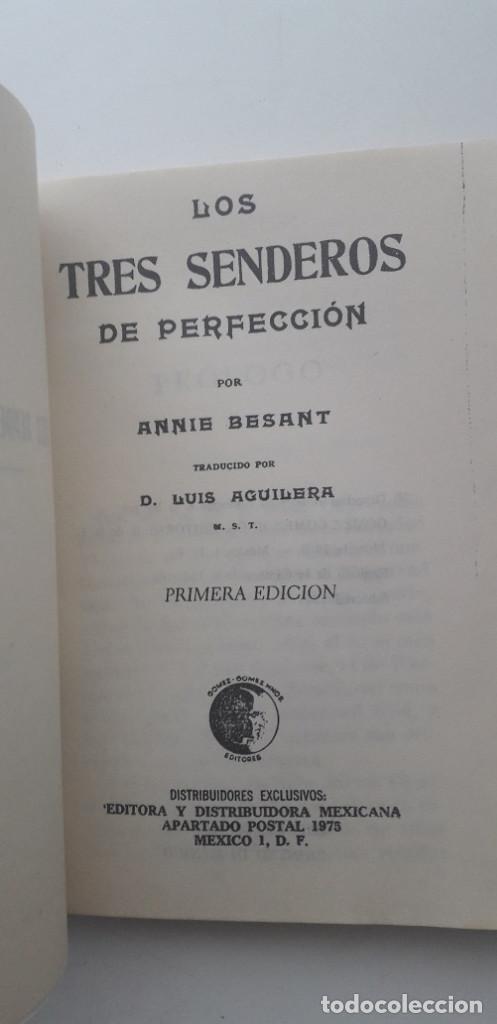 Libros de segunda mano: TRES SENDEROS DE PERFECCION - ANNIE BESANT - Foto 4