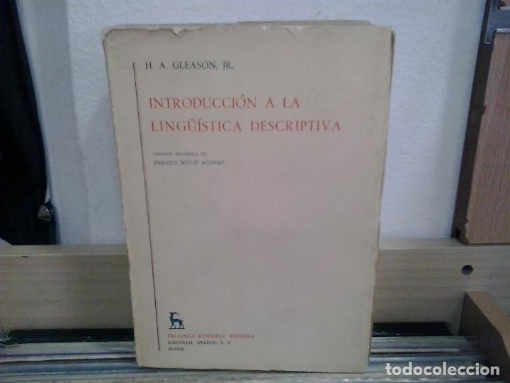 Libros de segunda mano: Introducci&oacute;n a la linguistica descriptiva. H. A. Gleason. Editorial Gredos - Foto 1