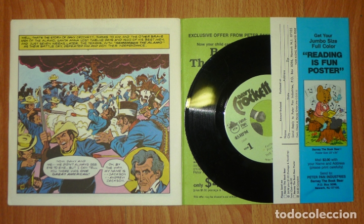 Libros de segunda mano: DAVY CROCKETT (Read & Hear. Book & Recording) (Peter Pan Classics) - Foto 2