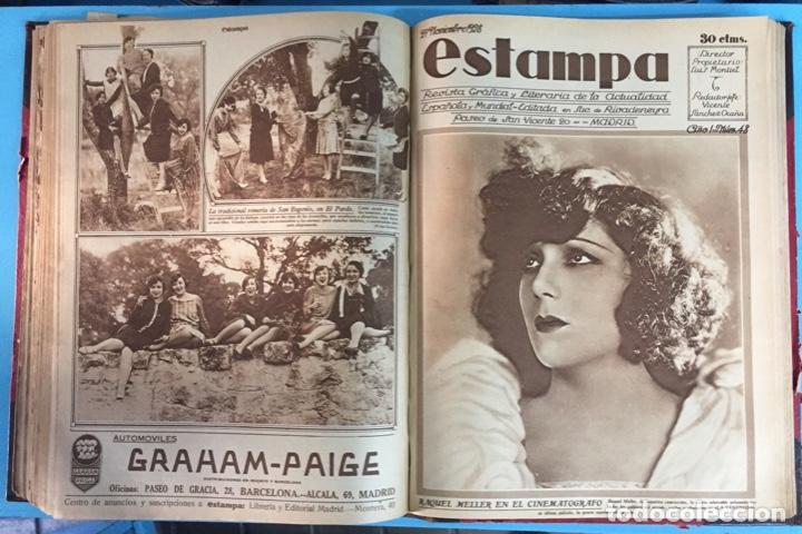 Libros de segunda mano: ESTAMPA TOMO ENCUADERNADO CON 12 n&uacute;meros. 1928.