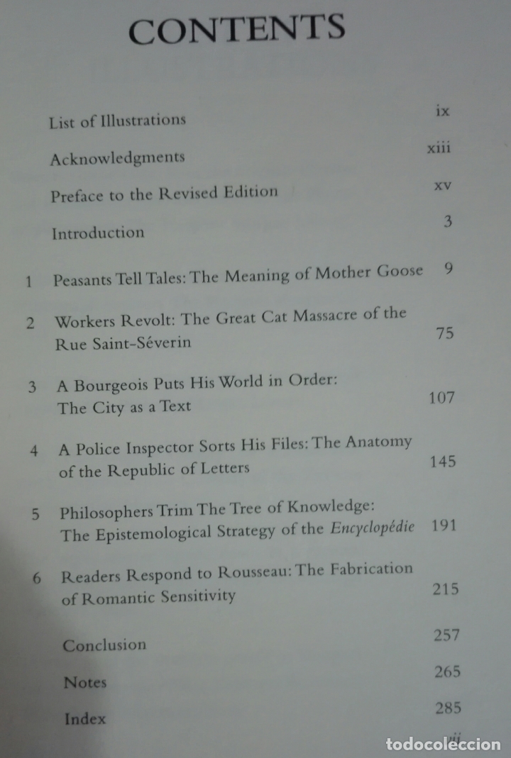 Libros de segunda mano: Robert Darnton. The great cat massacre. - Foto 2