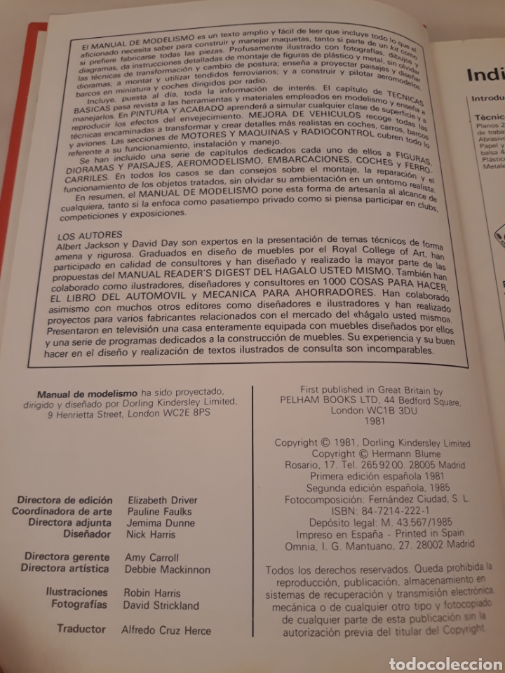 Libros de segunda mano: Manual de modelismo. Albert Jsckson. David Day. 1985. - Foto 4
