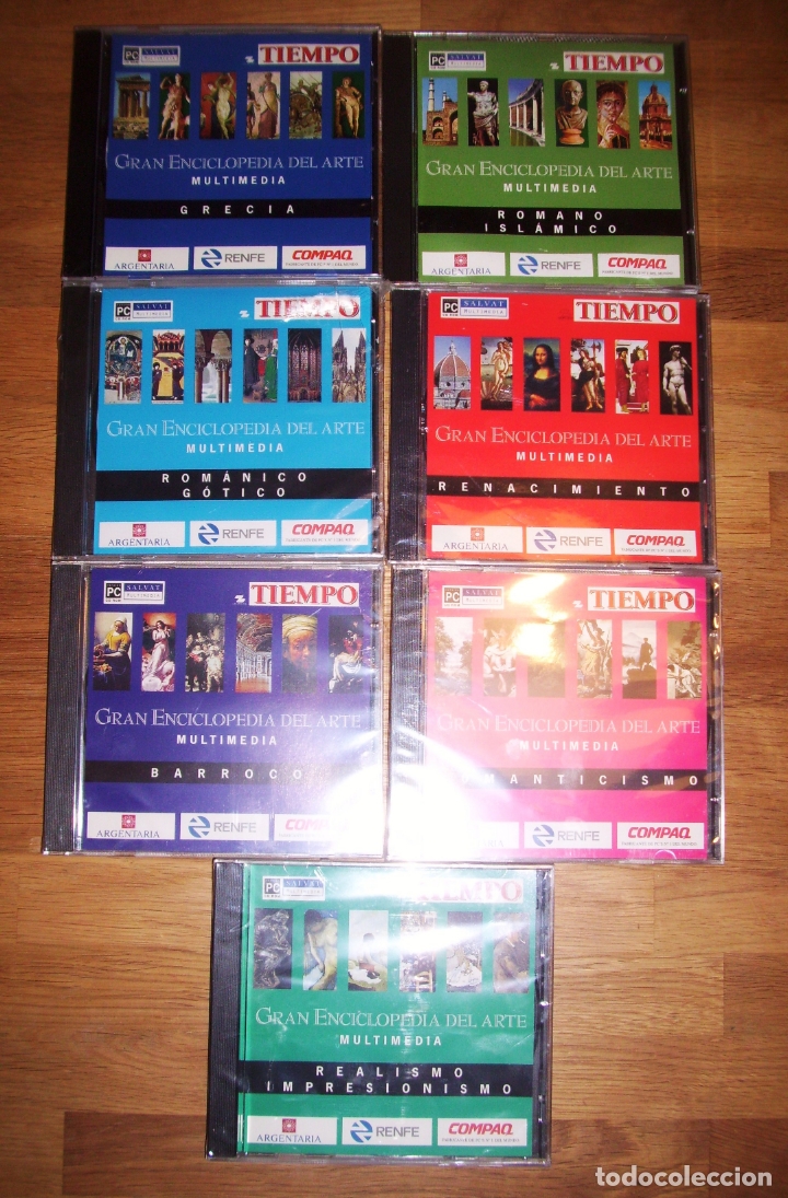 Libri di seconda mano: GRAN ENCICLOPEDIA DEL ARTE MULTIMEDIA 7 CD-ROM). - Salvat Multimedia : Tiempo
