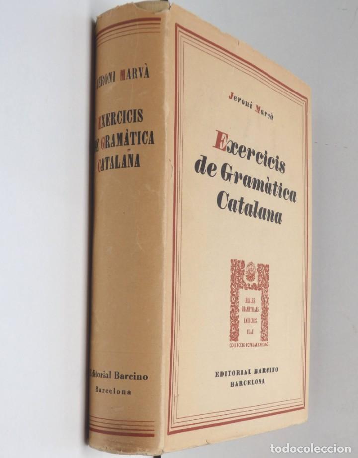 Libros de segunda mano: Exercicis de Gram&agrave;tica Catalana - Jeroni Marv&agrave; - Ed. Barcino - Foto 1