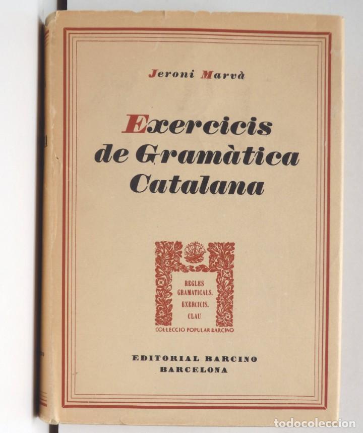 Libros de segunda mano: Exercicis de Gram&agrave;tica Catalana - Jeroni Marv&agrave; - Ed. Barcino - Foto 2