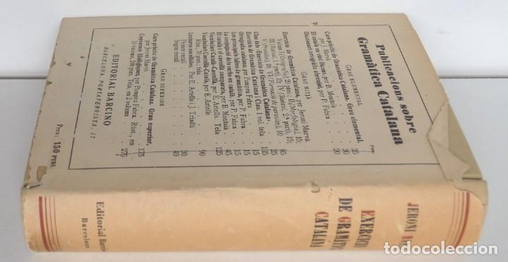 Libros de segunda mano: Exercicis de Gram&agrave;tica Catalana - Jeroni Marv&agrave; - Ed. Barcino - Foto 3