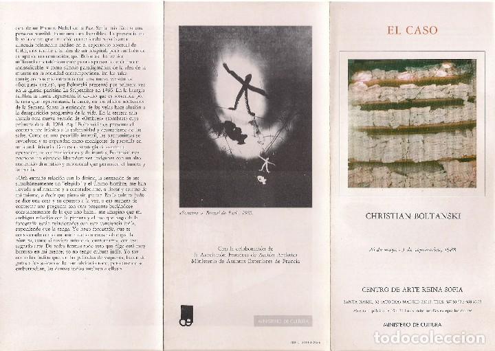 Libros de segunda mano: Christian BOLTANSKI : El caso.  (Tr&iacute;ptico. Centro de Arte Reina Sof&iacute;a, 1988) - Foto 1