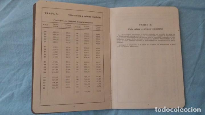 Libros de segunda mano: LIBRITO DE TARIFAS DE SEGUROS - 1946 - Foto 2