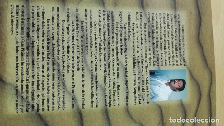 Libros de segunda mano: LA GRAN PIRAMIDE DE EGIPTO - RICARDO MEDIAVILLA CHICO - ¿CONSTRUCCION HUMANA? - DEDICATORIA AUTOGRAF - Foto 3 - 168103116