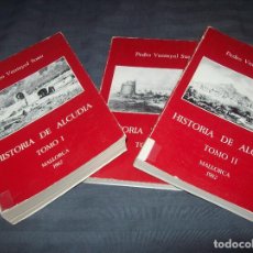 Libros de segunda mano: HISTORIA DE ALCÚDIA ( EDICIÓN FACSÍMIL). 3 TOMOS . PERE VENTAYOL SUAU. 1982 . MALLORCA. Lote 353912513