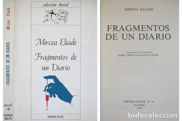 Libros de segunda mano: ELIADE, Mircea.  Fragmentos de un diario. 1970. - Foto 1