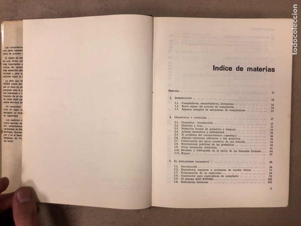 Libros de segunda mano: CONSTRUCCI&Oacute;N DE COMPILADORES. DAVID GRIES. EDITORIAL PARANINFO 1974 - Foto 5