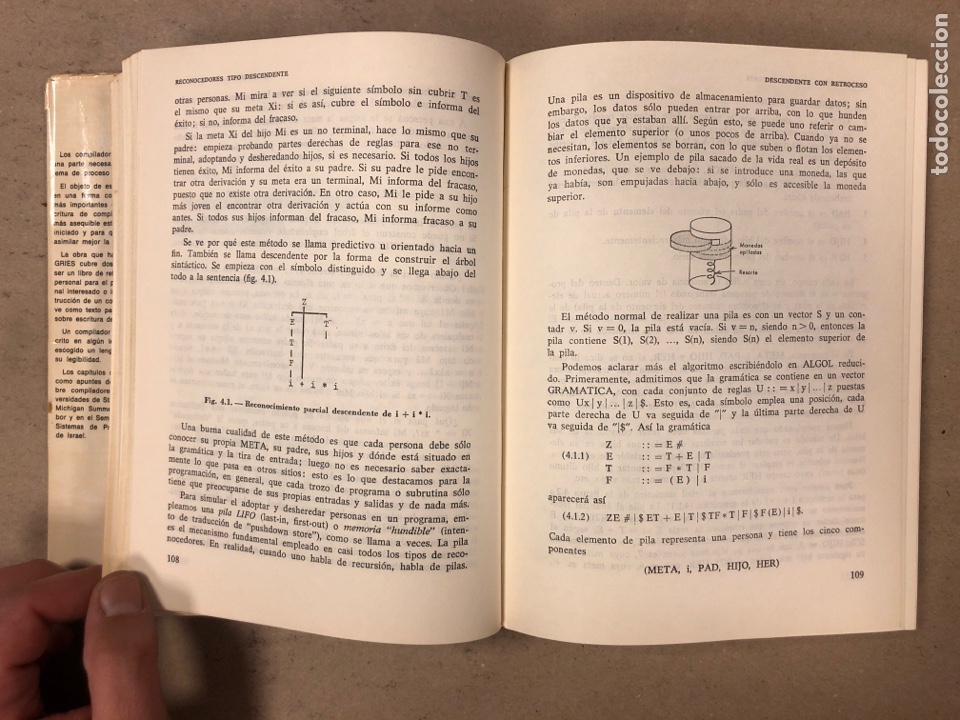 Libros de segunda mano: CONSTRUCCI&Oacute;N DE COMPILADORES. DAVID GRIES. EDITORIAL PARANINFO 1974 - Foto 9