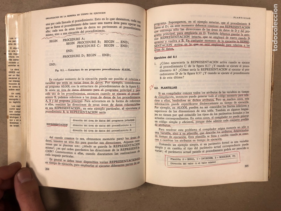 Libros de segunda mano: CONSTRUCCI&Oacute;N DE COMPILADORES. DAVID GRIES. EDITORIAL PARANINFO 1974 - Foto 10