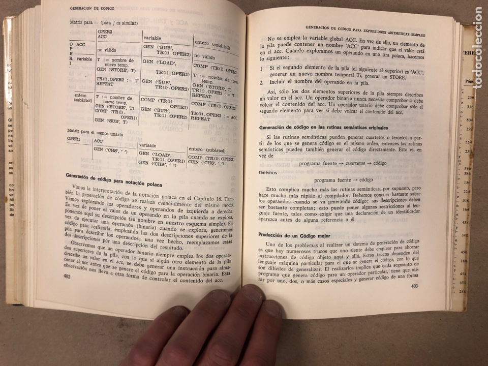 Libros de segunda mano: CONSTRUCCI&Oacute;N DE COMPILADORES. DAVID GRIES. EDITORIAL PARANINFO 1974 - Foto 13