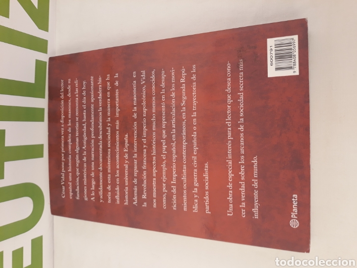Libros de segunda mano: Los masones. Cesar Vidal. 7 edicion. - Foto 5