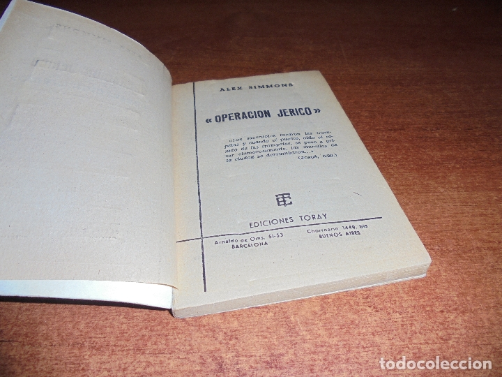 Libros de segunda mano: HAZA&Ntilde;AS B&Eacute;LICAS. OPERACI&Oacute;N JERIC&Oacute;. EDICIONES TORAY 1963 - Foto 3