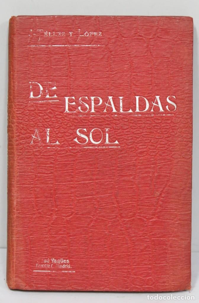 Libros de segunda mano: DE ESPALDAS AL SOL. JUAN TELLEZ. NOVELA ILUSTRADA - Foto 1