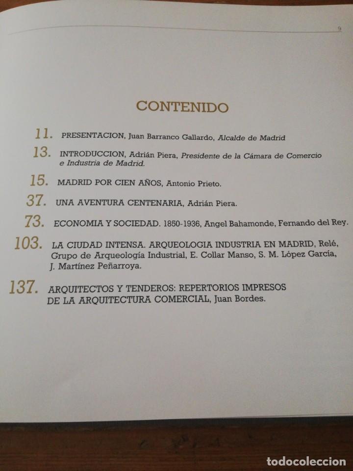 Libros de segunda mano: Cien a&ntilde;os de la c&aacute;mara de comercio e industria de Madrid. 1988. - Foto 4