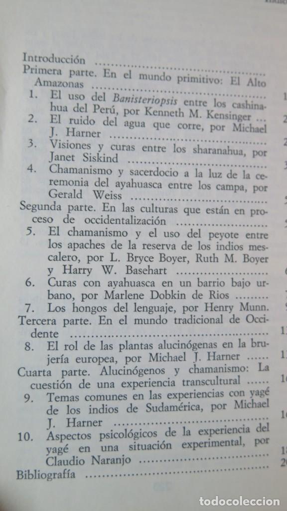 Libros de segunda mano: ALUCINOGENOS Y CHAMANISMO. MICHAEL J. HARNER - Foto 2